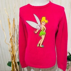 Disney Store Pink Oversized Tinkerbell Sweater